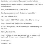 How Are Hours Like When You Work for a Vc is There a Work Life Balance